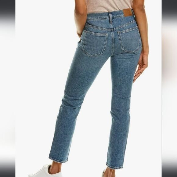 NWT Madewell The Mid-Rise Perfect Vintage Jean : Knee-Rip Edition SIZE 25 - Picture 2 of 7